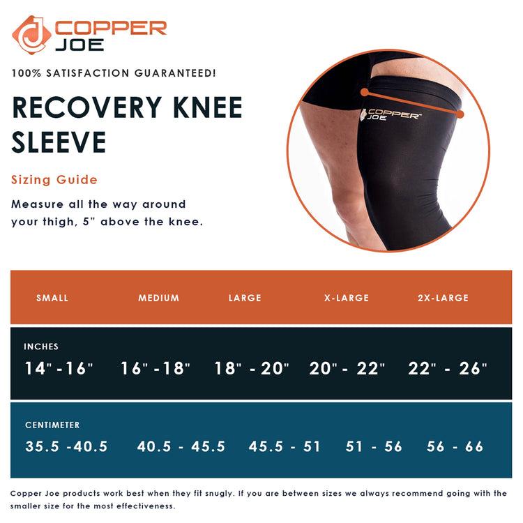 Brookstone Copper Joe Knee Compression Sleeve 2-Pack
