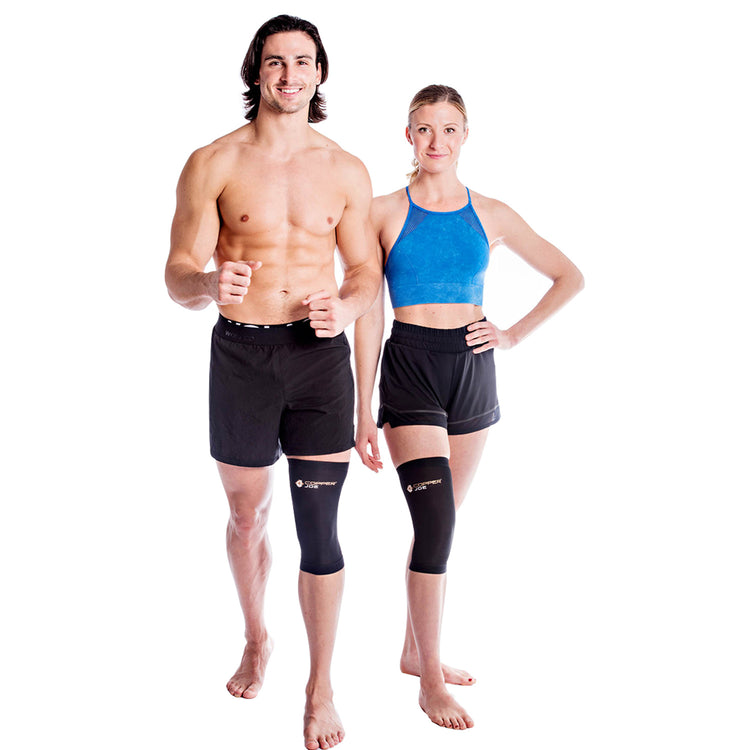 Brookstone Copper Joe Knee Compression Sleeve 2-Pack
