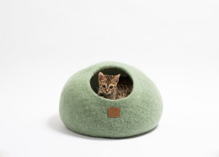 Brookstone Eucalyptus Green | Round Style Cave By Fuzzy Cove
