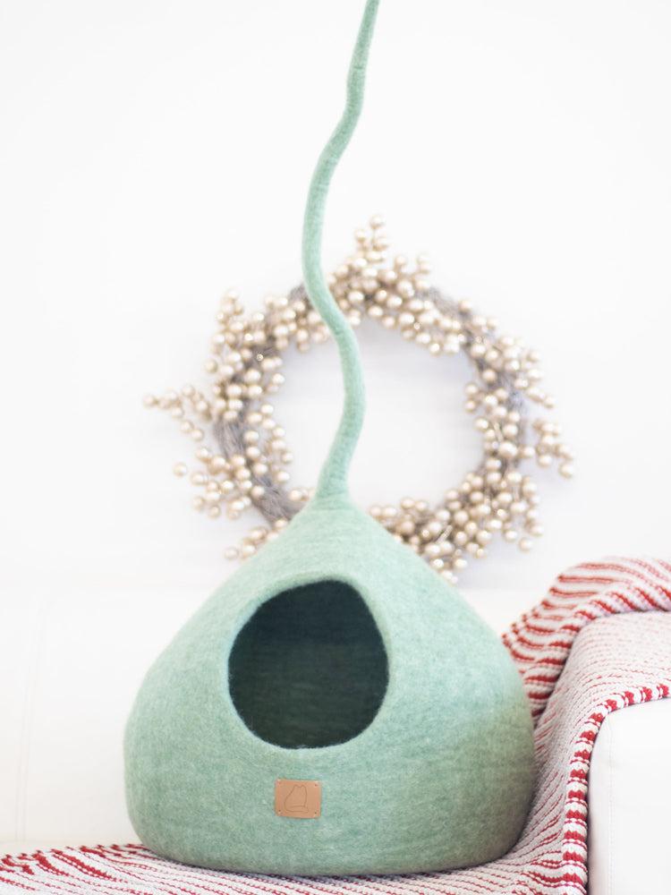 Brookstone Eucalyptus Green | Tail Style Cave By Fuzzy Cove