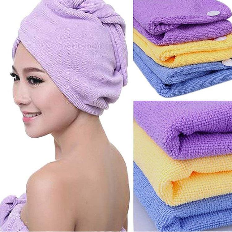 Brookstone Evertone Microfiber Hair Towels For Quick Dry Hair 4 Pack