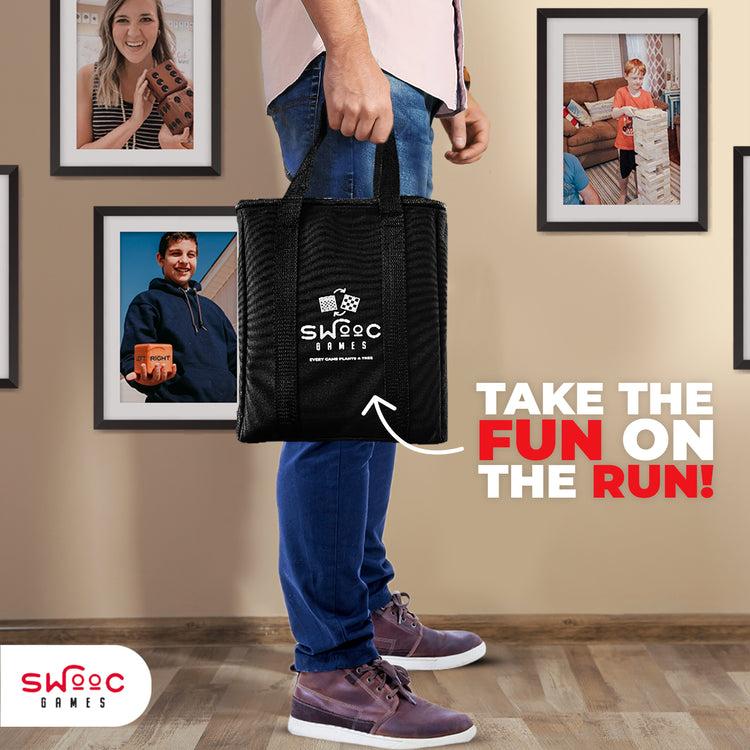 Brookstone Giant Checkers Chess & Chess Tac Toe For Indoors And Outdoors