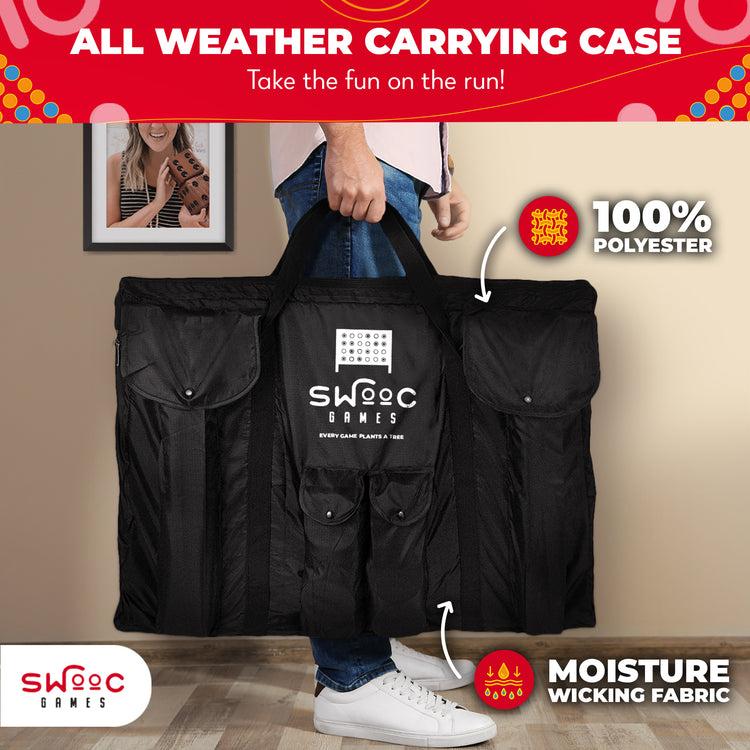 Brookstone Giant Four In A Row (All Weather) Outdoor Game With Carrying Case