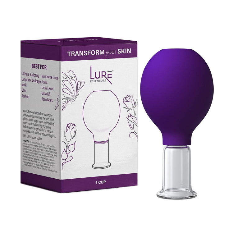 Brookstone GLAM Chic Glass Cupping Cup For Face - 03 Purple