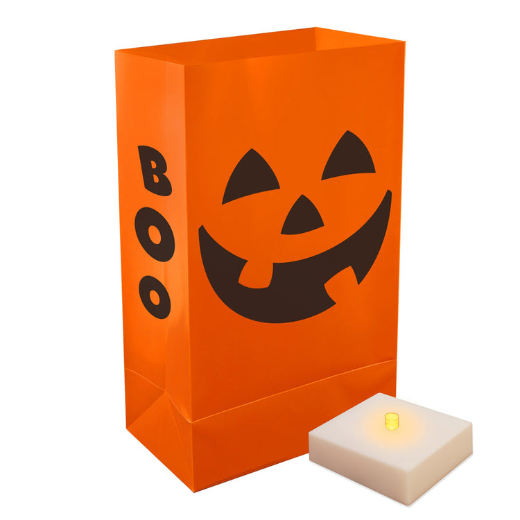 Brookstone Halloween Battery Operated Luminaria Kit With Timer
