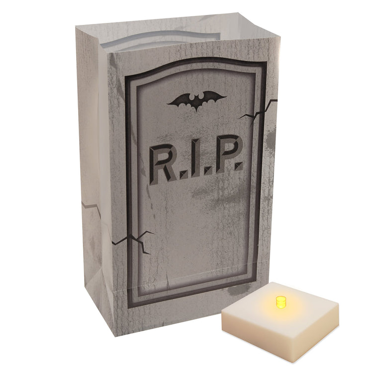Brookstone Halloween Battery Operated Luminaria Kit With Timer