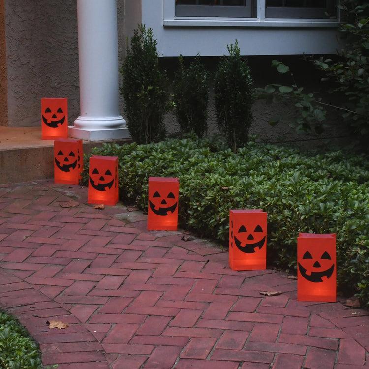 brookstone Halloween Battery Operated Luminaria Kit with Timer
