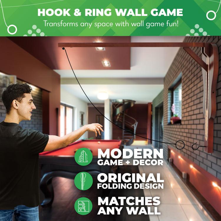 Brookstone Hook And Ring Game - Wall Mounted Guitar Design