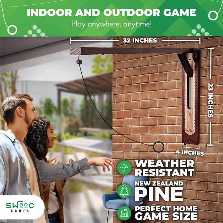 Brookstone Hook And Ring Game - Wall Mounted Modern Design