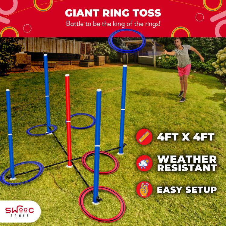 Brookstone King Toss™ | Giant Ring Toss Game For Kids And Adults