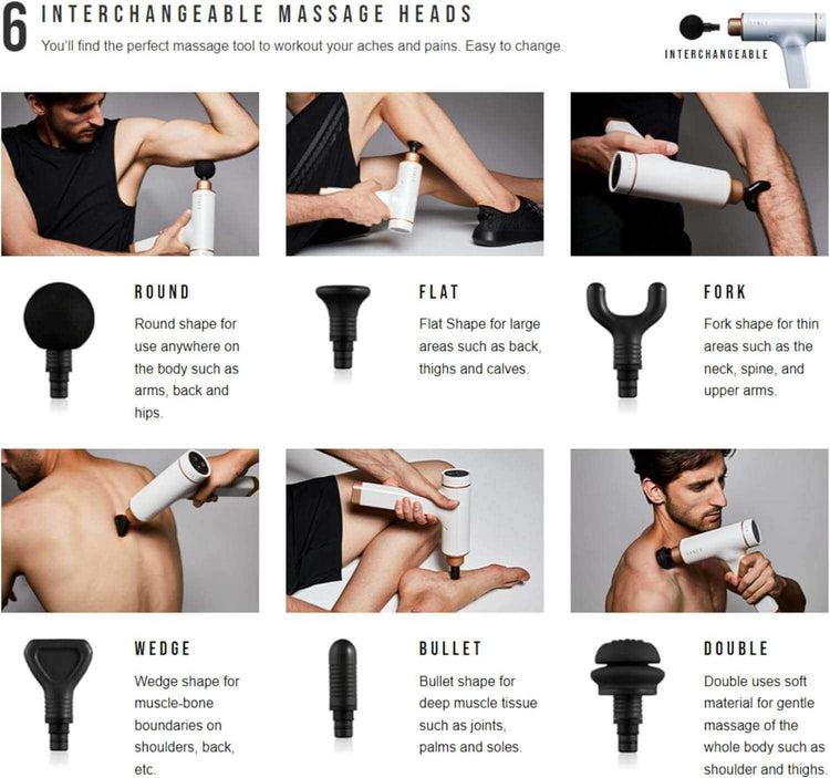 Brookstone Kitta - Performance Percussive Sports Therapy Massage Gun By Synca Massage Chair