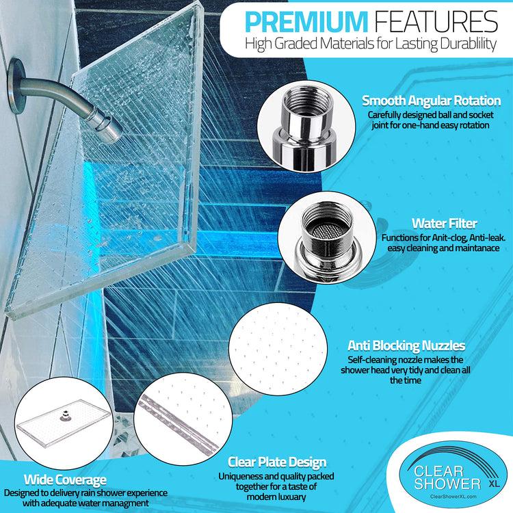 Brookstone LED Ball Joint For Clear Shower XL And Clear Shower Mini Shower Heads