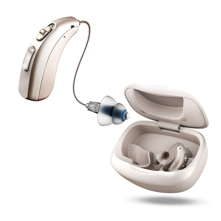 brookstone LINNER Mercury OTC Rechargeable Hearing Aids for Seniors with Noise Cancellation
