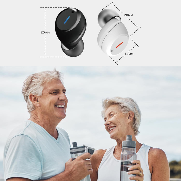 Brookstone LINNER Venus High-Fidelity OTC Hearing Aids - Crystal-Clear Sound Comfortable Fit And Smart Controls With Wireless Mic For TV Watching