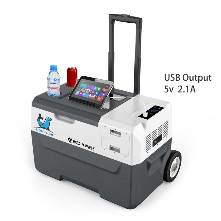 Brookstone LiONCooler X30A Portable Solar Fridge Freezer - 32 Quarts