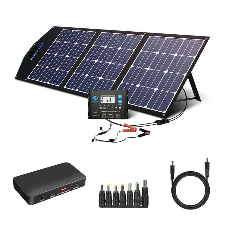 brookstone LTK 120W Foldable Solar Panel Kit With ProteusX 20A Charge Controller