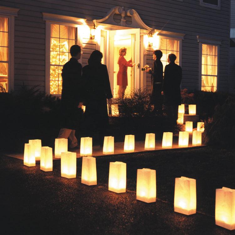brookstone LumaBase Weighted Candleholder for Luminarias