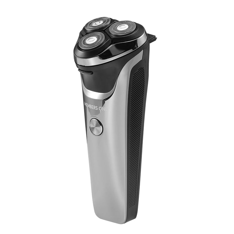 Brookstone Members Only Lithium Metallic Cordless 3 Heads Rotary Shaver