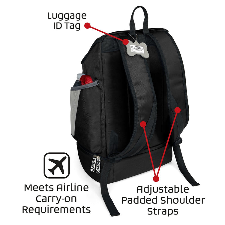 Brookstone Mobile Dog Gear Drop Bottom Week Away® Backpack