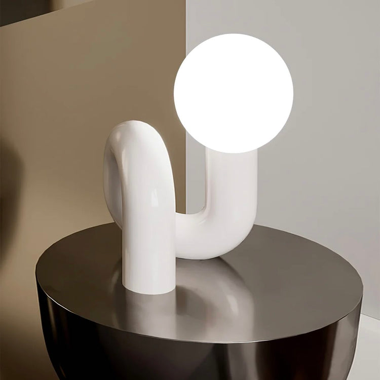 Brookstone Modern Spiral Bedside Table Lamp - Quirky Whimsical Desk Lamp By INSPECIAL HOME