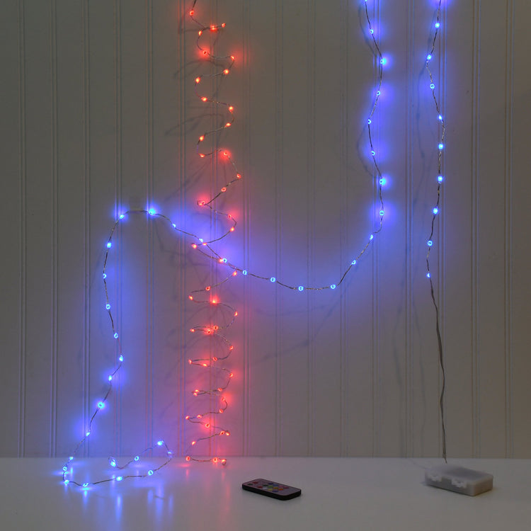 brookstone Multi Function Battery Operated Fairy String Lights with Remote Control