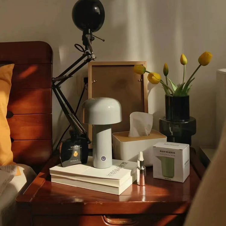 Brookstone Mushroom Beside Lamp - Bellhop Portable LED Table Lamp By INSPECIAL HOME