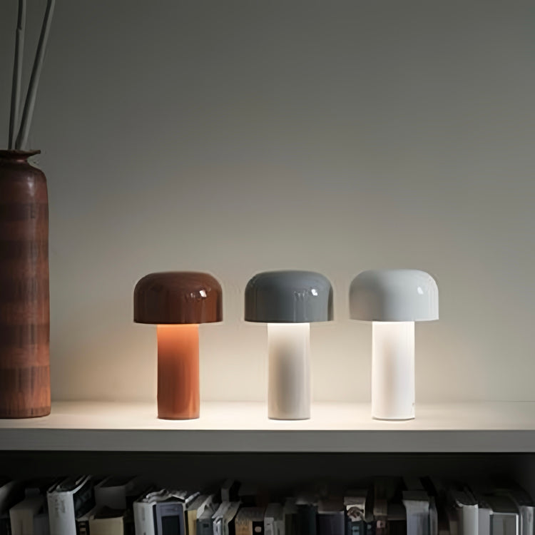 brookstone Mushroom Beside Lamp - Bellhop Portable LED Table Lamp by INSPECIAL HOME