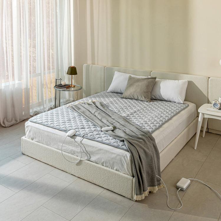 brookstone Navien Mate EME501 CarbonCore Far Infrared Heated Mattress Pad Smart Care Heating with Sleep Mode Feature Wi-Fi Enabled & Washable