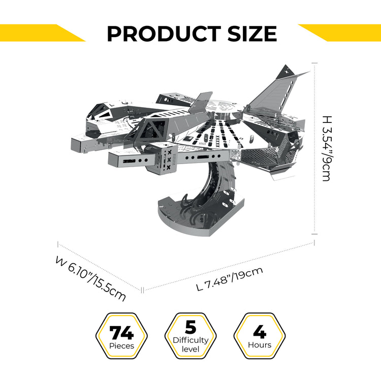Brookstone Nebula Scout Starship Electronic Metal DIY Kit