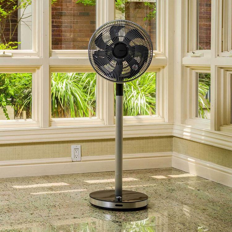 brookstone Objecto F5 Adjustable Height Desk/Pedestal Fan
