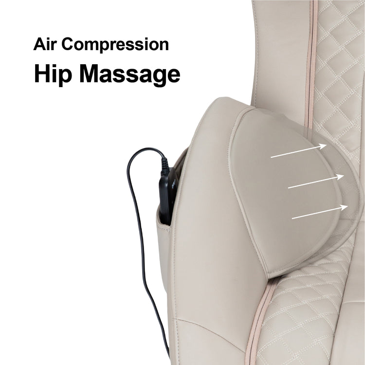 Brookstone Osaki Bliss VL Massage Chair With Lumbar Heat Therapy And Ottoman