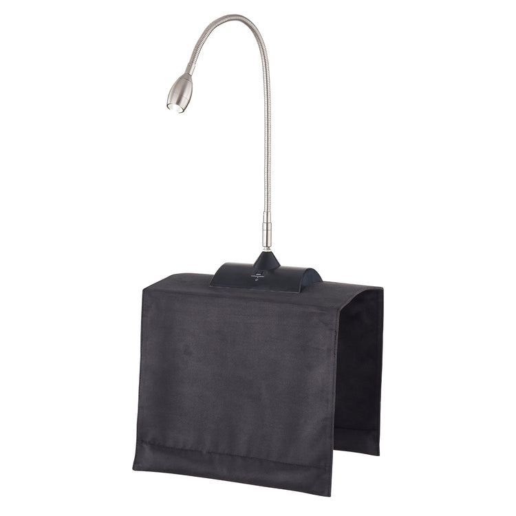 brookstone Over-The-Chair Rechargeable Focus Beam Reading Lamp