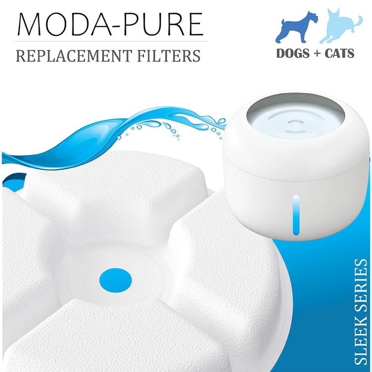 Brookstone Pet Life 'Moda-Pure' Water Purifier Pet Bowl Replacement Filters 3 Pack