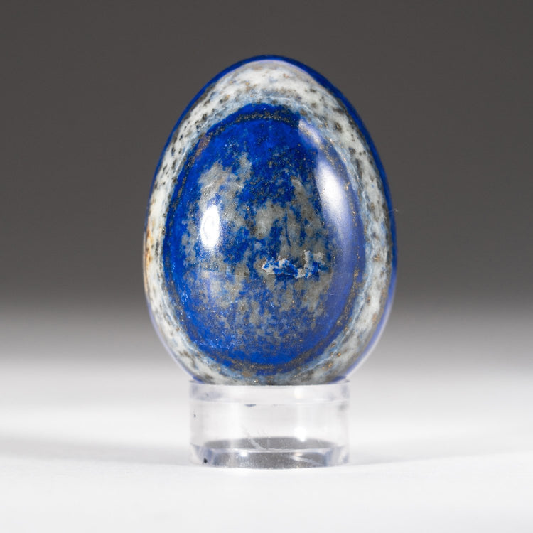 Brookstone Polished Lapis Lazuli Egg From Afghanistan (142.2 Grams)