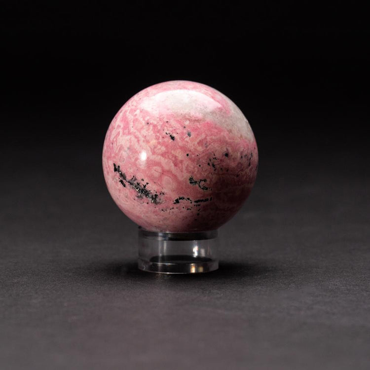 Brookstone Polished Rhodonite Small Sphere From Peru (201.4 Grams)