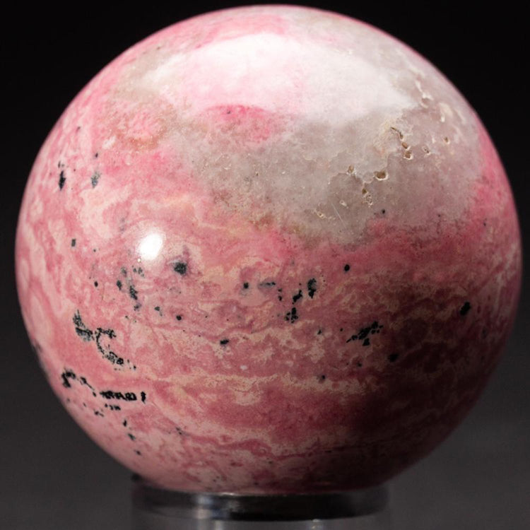 Brookstone Polished Rhodonite Small Sphere From Peru (201.4 Grams)