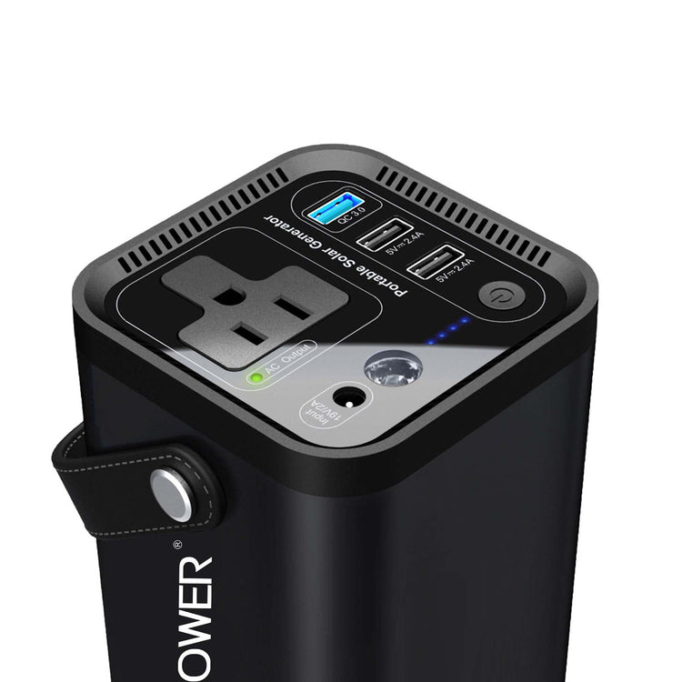 Brookstone PS100 Power Station - 154Wh Portable Solar Generator