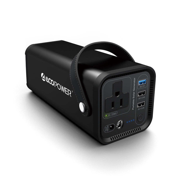 brookstone PS100 Power Station - 154Wh Portable Solar Generator