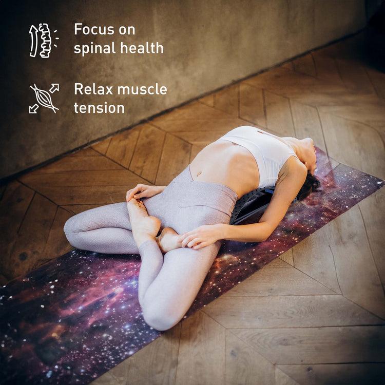 Brookstone Pursonic Relax & Restore Bundle: Multi-Level Back Stretcher & 3-Speed Massage Gun By Pursonic