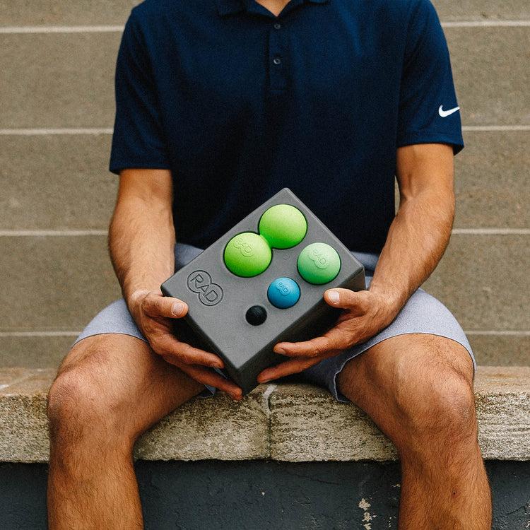 Brookstone RAD Point Release 5-in-1 Massage Tool Kit With Massage Balls And Roller