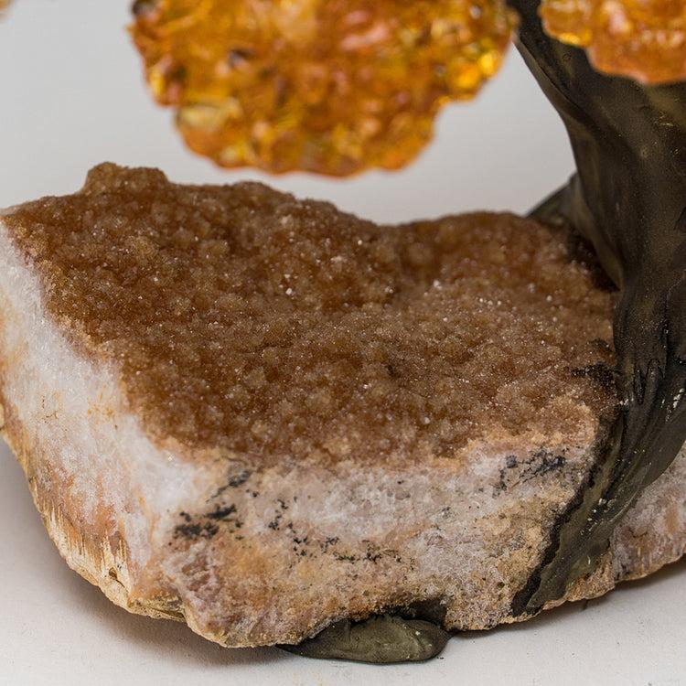 Brookstone Small Citrine Clustered Gemstone Tree On Citrine Matrix (The Money Tree)