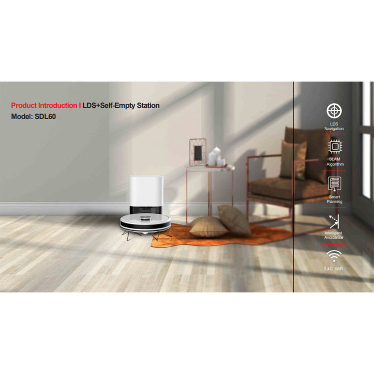 Brookstone SmartNavi SL60 Laser Robotic Vacuum Cleaner Mop