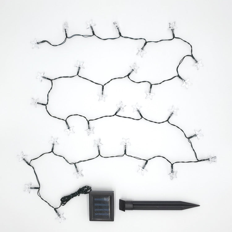 Brookstone Solar Powered Mini String Lights With 30 Stars