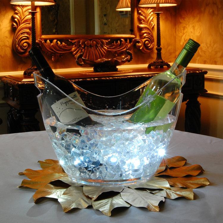 brookstone Submersible Battery Operated Multi-Function LED Lights with Remote Control