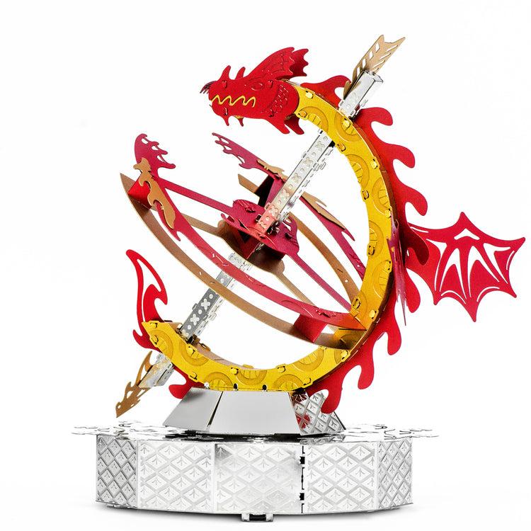 Brookstone Sun Chaiser Electronic Desktop Clock Metal DIY Kit