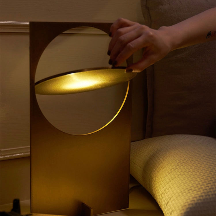 Brookstone Sunset Table Lamp - Modern Metal Desk Lamp For Living Room & Bedroom By INSPECIAL HOME