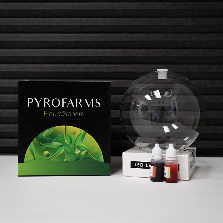 Brookstone The FluoroSphere - A Fluorescent Light Show With Colorful FluoroGel