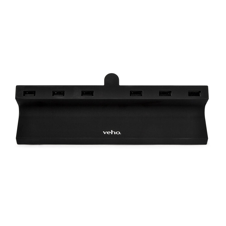 Brookstone Veho TA-6 Desktop 6 Port USB Charging Hub With 2.4A Output – Black