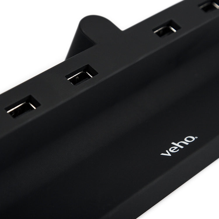 Brookstone Veho TA-6 Desktop 6 Port USB Charging Hub With 2.4A Output – Black