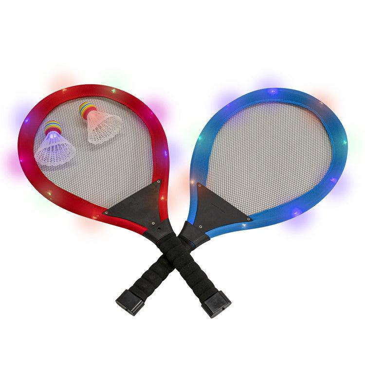 Brookstone YardCandy Giant Illuminated LED Badminton Set